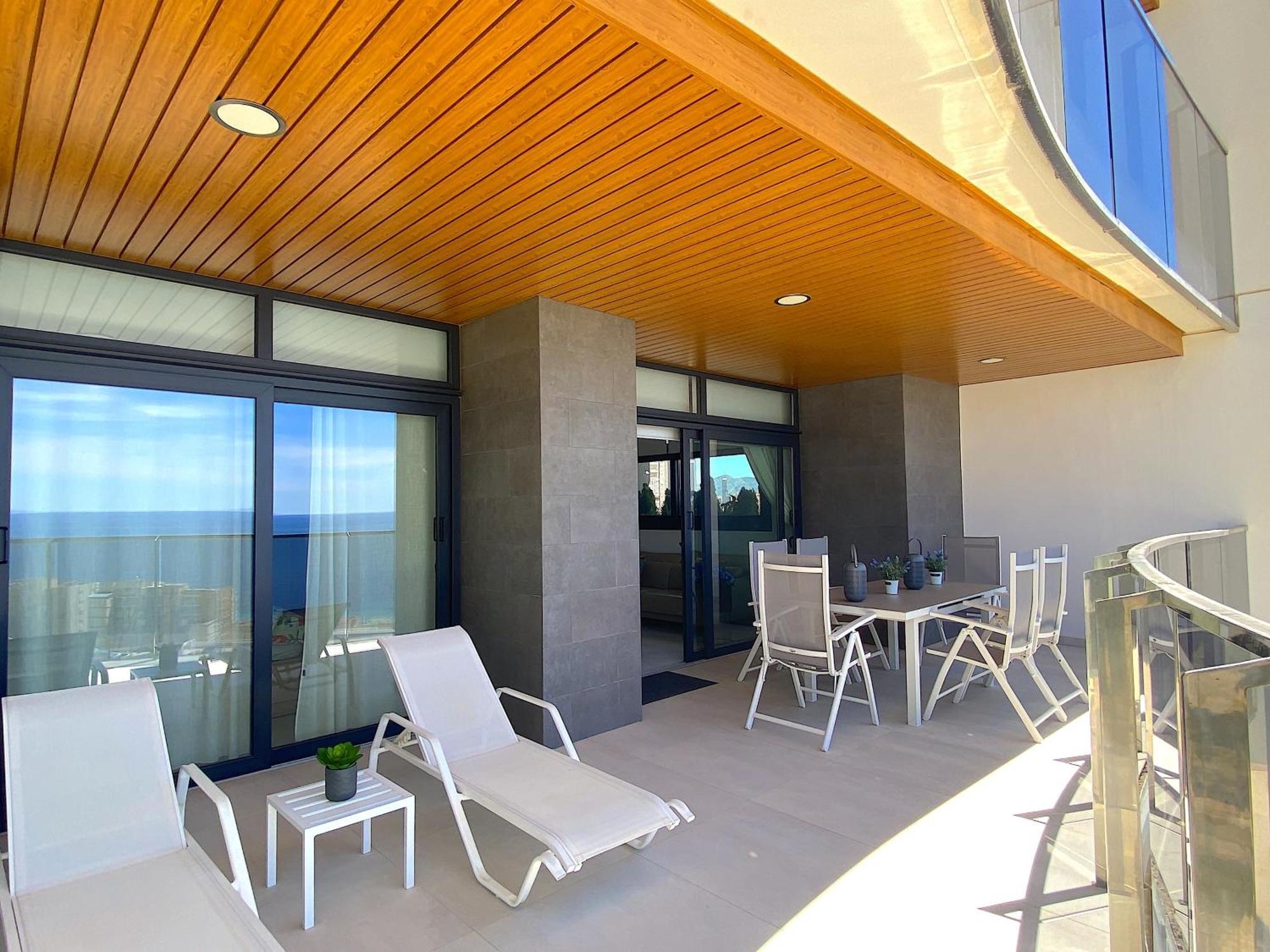 Lujoso Apartament Con Impresionantes Vistas Al Mar Benidorm Kültér fotó
